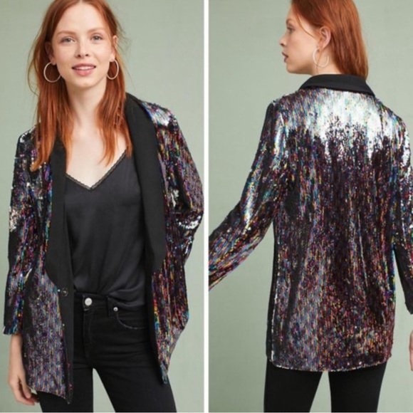 Rosa Multi Sequin Cartonnier Blazer - Picture 1 of 9